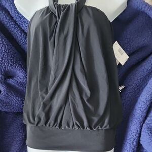 Miraclesuit Blue Ruched Halter One Piece Swim